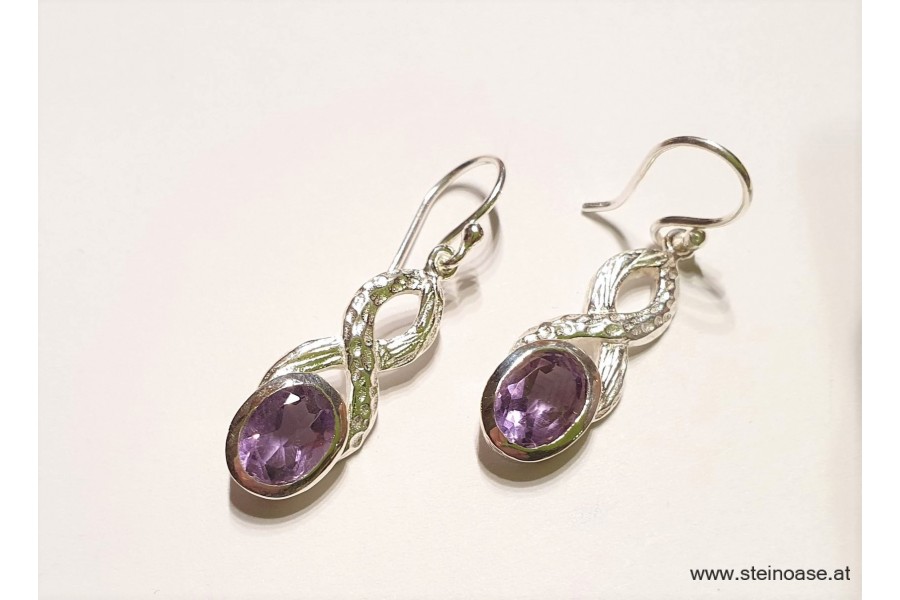 Ohrhänger Amethyst facettiert